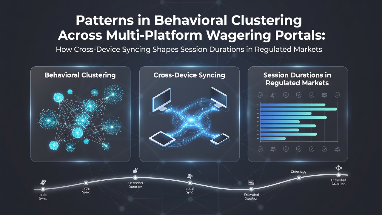 Graph illustrating behavioral clustering patterns across multiple wagering platforms and device types