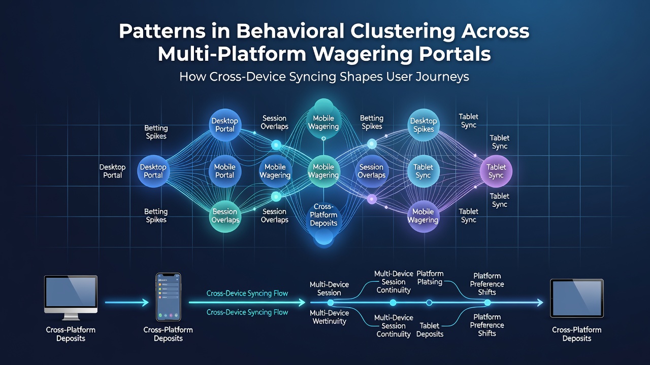 Chart displaying session duration increases due to cross-device syncing in regulated wagering markets